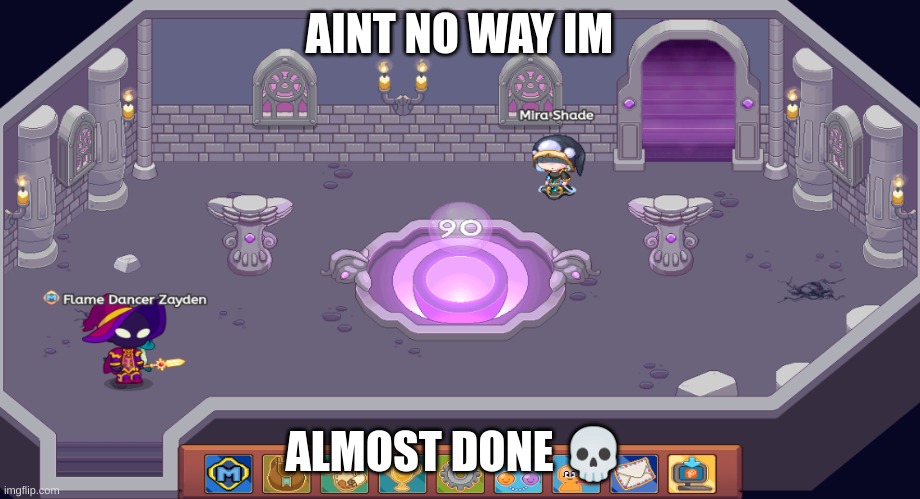 aint no way | AINT NO WAY IM; ALMOST DONE 💀 | made w/ Imgflip meme maker