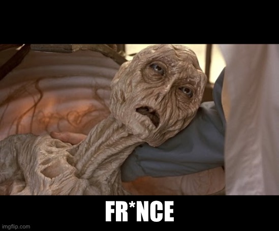 Alien Dying | FR*NCE | image tagged in alien dying | made w/ Imgflip meme maker