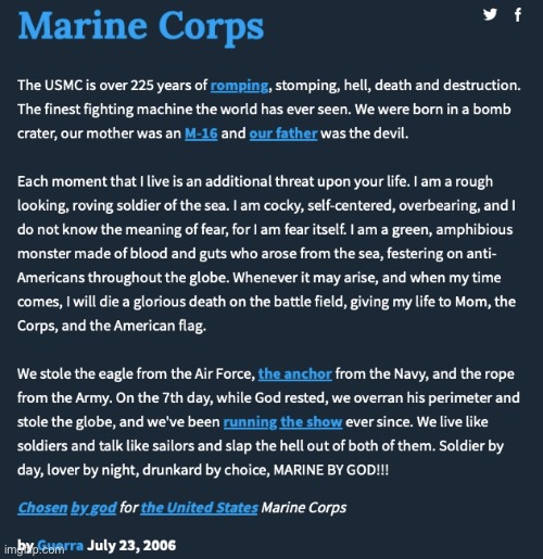 Hoorah | image tagged in marine corps | made w/ Imgflip meme maker