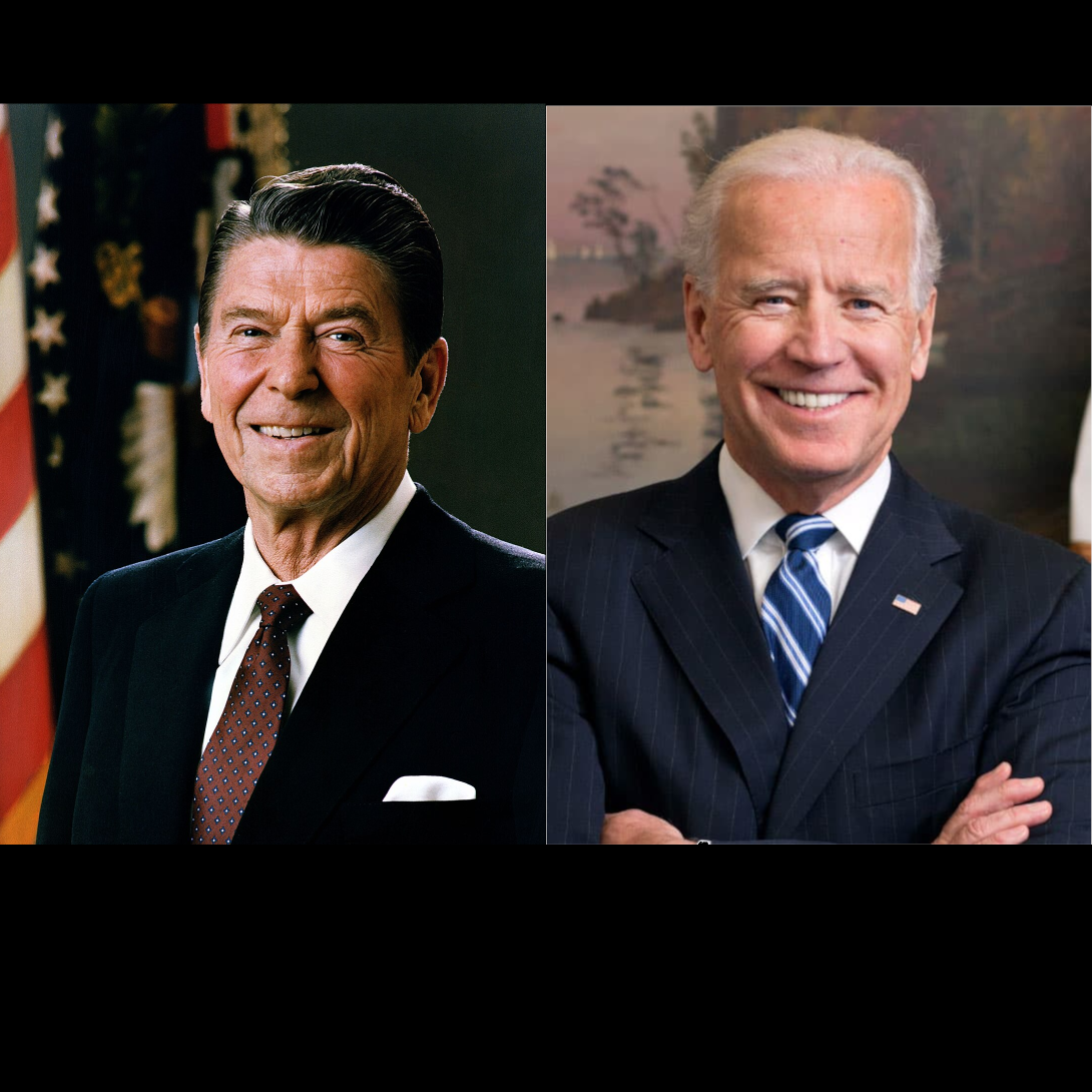 Biden Reagan Blank Meme Template