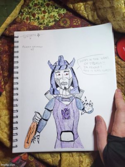 g1 galvatron but i made him a female (reeheeheehee) | made w/ Imgflip meme maker