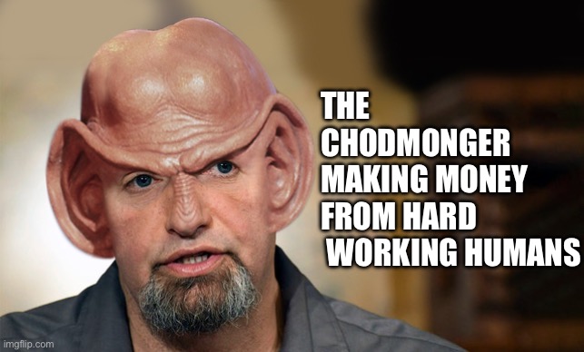 Momo’s leadership | THE CHODMONGER
MAKING MONEY
FROM HARD
 WORKING HUMANS | image tagged in fetteringei,chod,memes | made w/ Imgflip meme maker