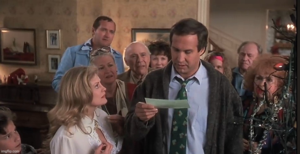 High Quality Christmas Vacation Jelly of the month club Blank Meme Template