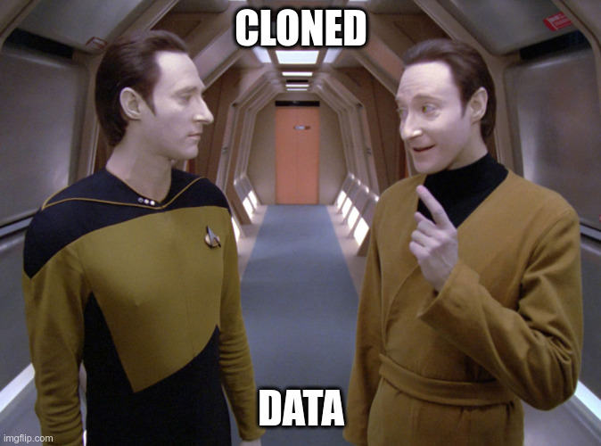 cloned data