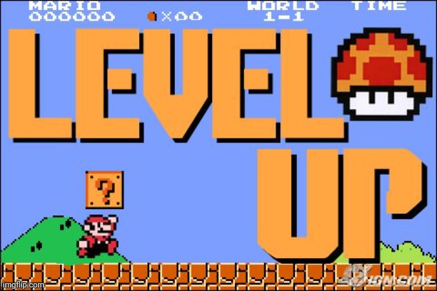 Level Up | image tagged in level up | made w/ Imgflip meme maker