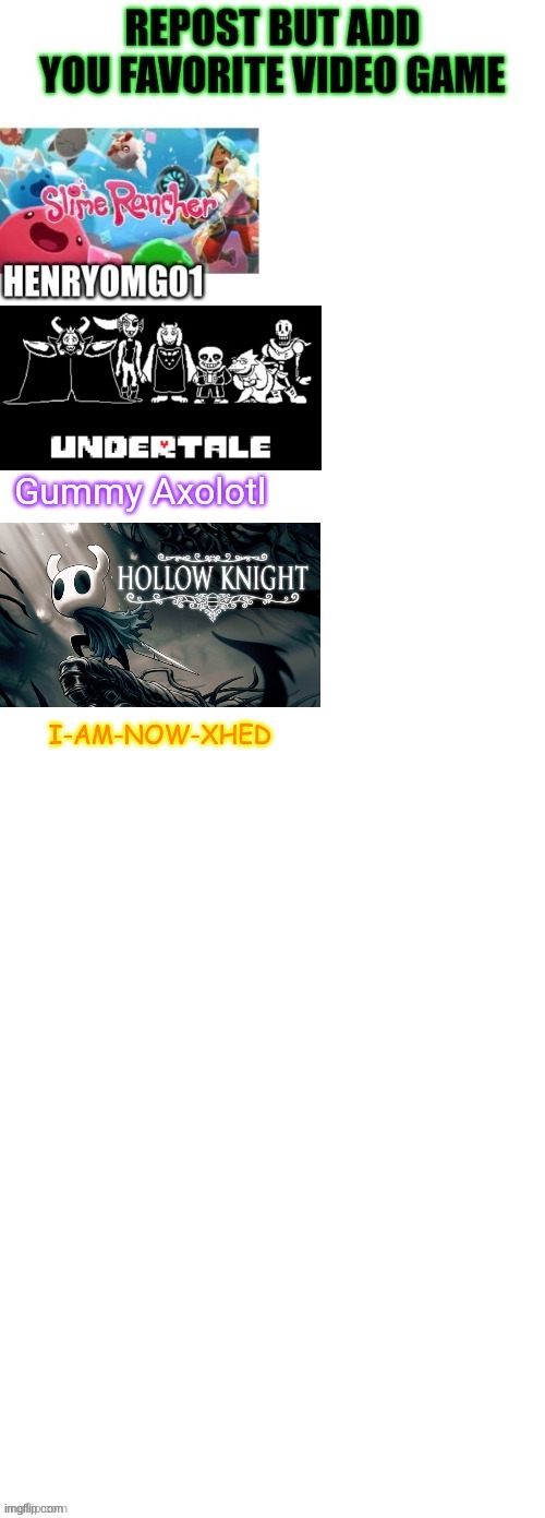 i dont really have one, but i chose one of them | I-AM-NOW-XHED | image tagged in hollow knight,ooga,booga | made w/ Imgflip meme maker