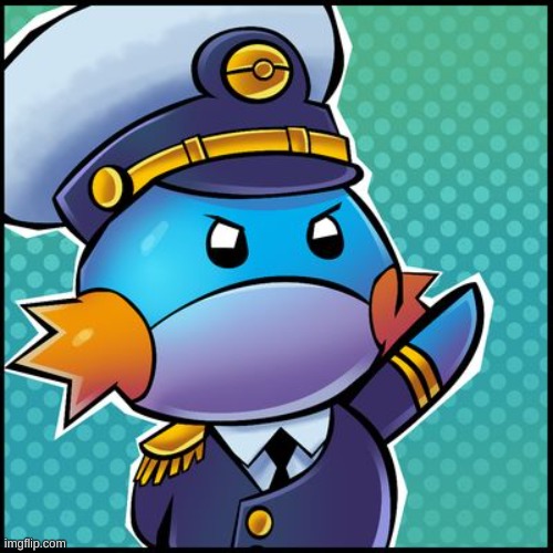 Commander Mudkip | image tagged in commander mudkip | made w/ Imgflip meme maker