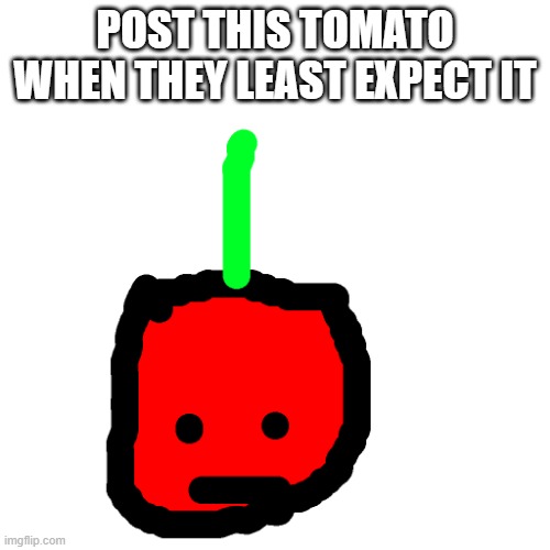 tomato.png | POST THIS TOMATO WHEN THEY LEAST EXPECT IT | image tagged in suika game js tomato | made w/ Imgflip meme maker