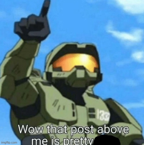 watcha got | image tagged in master chief,the post above,imgflip,memes,msmg,sus | made w/ Imgflip meme maker