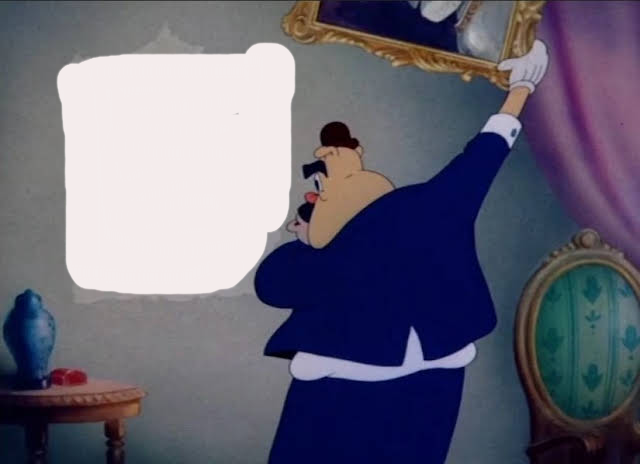 behind the painting Blank Meme Template