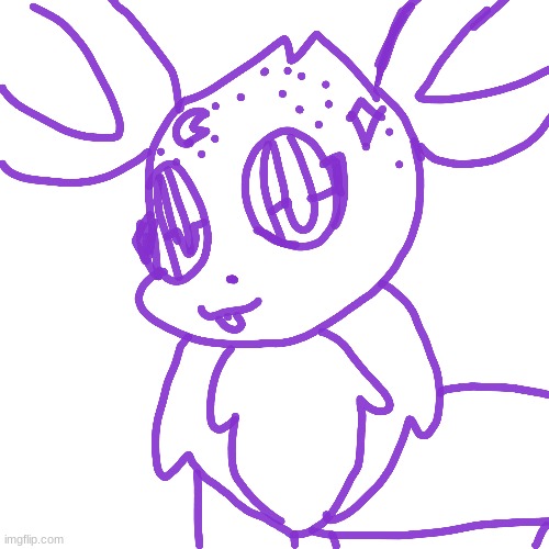 I used unis eevee base ( also new eye type ) | image tagged in uni's eevee base template | made w/ Imgflip meme maker