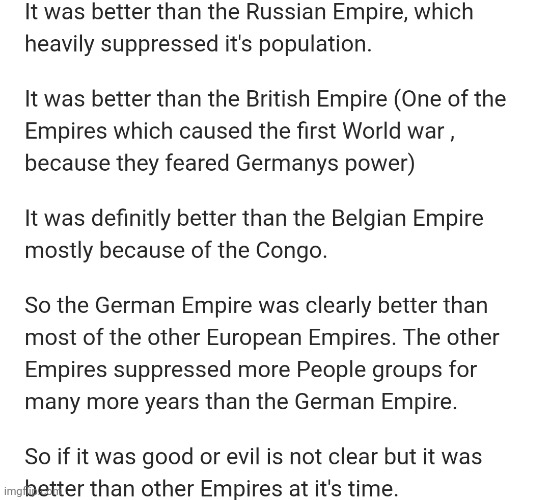 Just a little thing about the German Empire | made w/ Imgflip meme maker