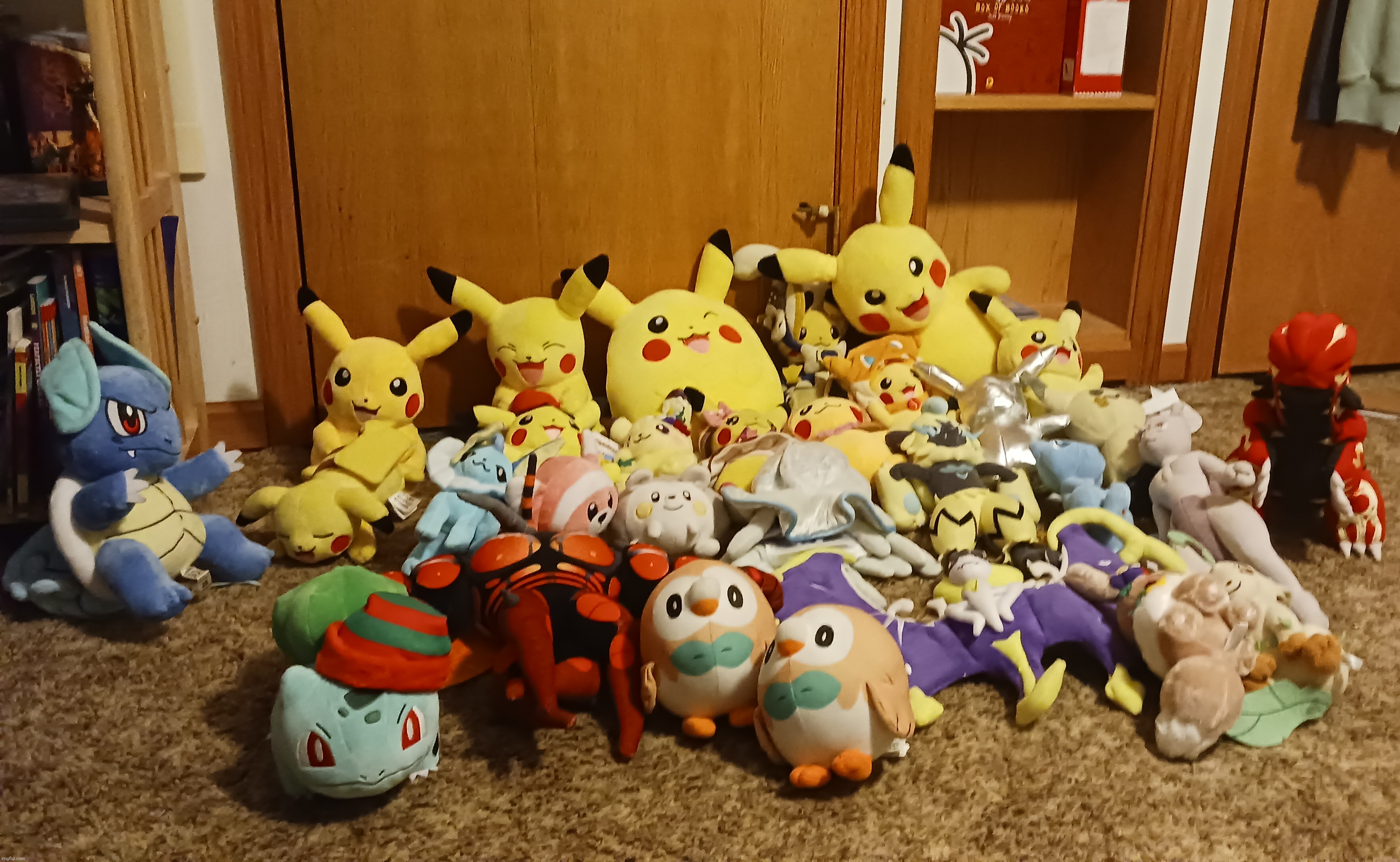 Fuck it. Every pokemon plush I have. | made w/ Imgflip meme maker