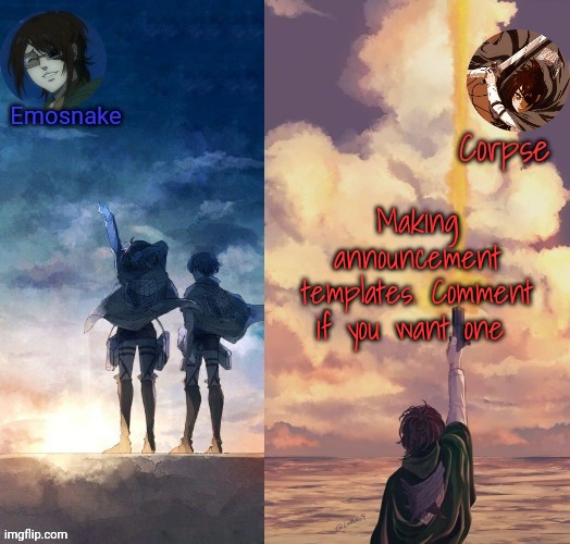 Shared Hange template | Making announcement templates. Comment if you want one | image tagged in shared hange template | made w/ Imgflip meme maker