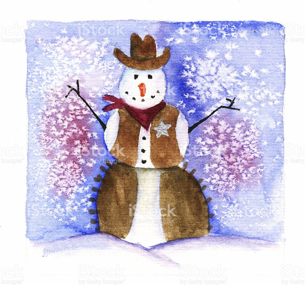 Cowboy snowman Blank Meme Template