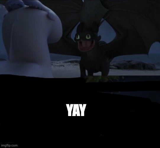 How to train your dragon 3 | YAY | image tagged in how to train your dragon 3 | made w/ Imgflip meme maker