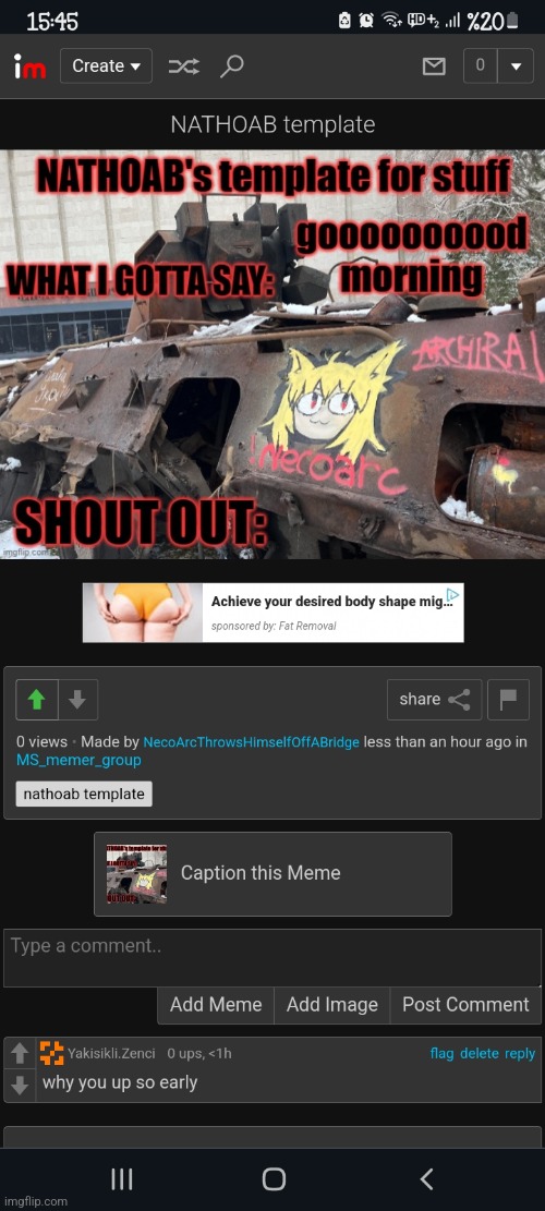 tf is that ad (I couldn't crop the image because of a problem) | made w/ Imgflip meme maker