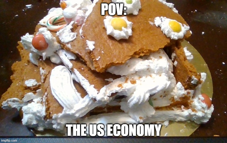 POV:; THE US ECONOMY | image tagged in funny | made w/ Imgflip meme maker