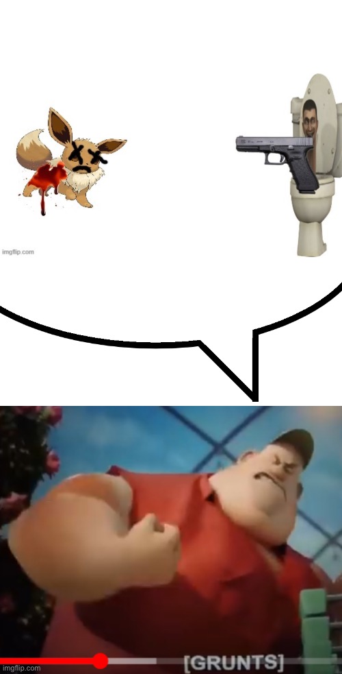 FUCK SKIBIDI TOILET!!!!!!!!!!!!!!!!!!! | image tagged in speech bubble,fat guy sausage party | made w/ Imgflip meme maker