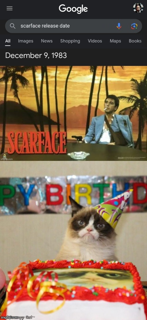 been 40 years since a great movie was released | image tagged in memes,grumpy cat birthday | made w/ Imgflip meme maker