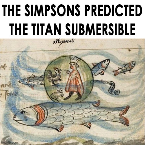 Simpsons Predicted Titan Sub | image tagged in simpsons predicted titan sub | made w/ Imgflip meme maker