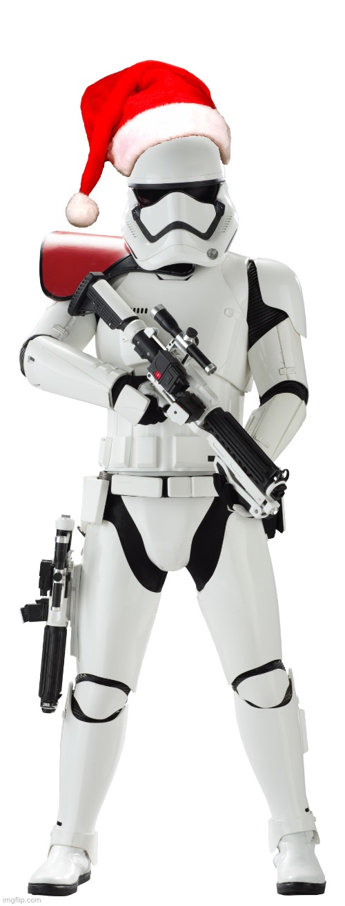 It’s festive time y’all | image tagged in storm trooper missed shots | made w/ Imgflip meme maker