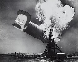 Hindenburg Hinedburg Blank Meme Template