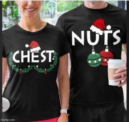 Christmas chestnuts | image tagged in repost,christmas,chest,nuts | made w/ Imgflip meme maker