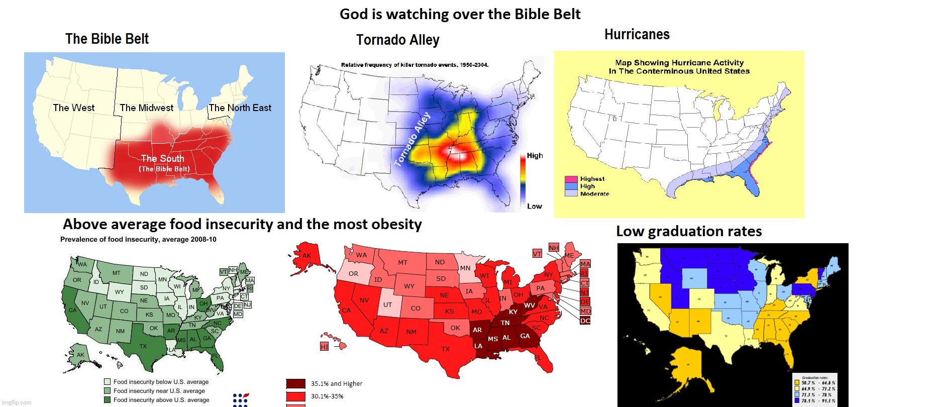 image tagged in red states,gop,bible belt,the south,south,southern states | made w/ Imgflip meme maker