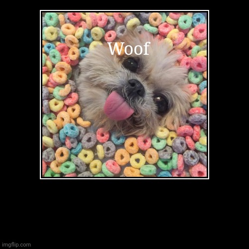 Woof | image tagged in funny,demotivationals | made w/ Imgflip demotivational maker