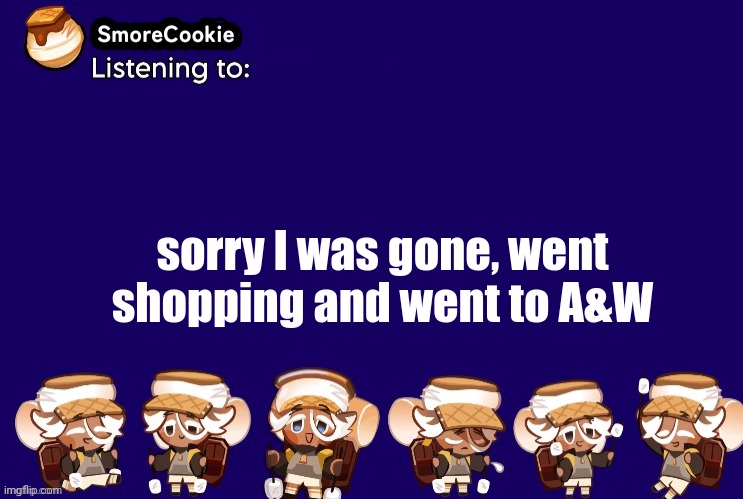 their teen burgers > mcdonalds burgers | sorry I was gone, went shopping and went to A&W | image tagged in smorecookie announcement template v2 thanks banditos | made w/ Imgflip meme maker