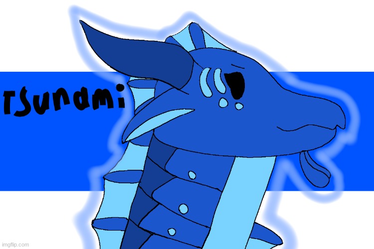 Tsunami From Wings Of Fire | image tagged in wings of fire,drawing | made w/ Imgflip meme maker
