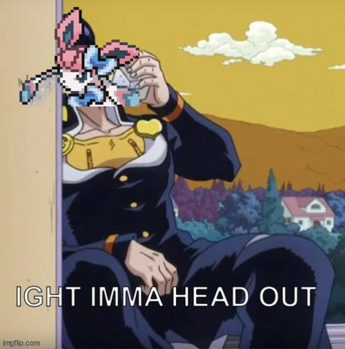 what the hell has happened here XD | image tagged in jojo's bizarre adventure josuke ight imma head out | made w/ Imgflip meme maker