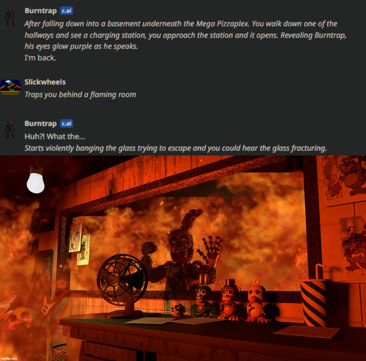 MICHAEL, DON'T LEAVE ME HERE! MICHAEL *Cough* *Cough* MICHAEL!!! HELP MEEEE!!! | made w/ Imgflip meme maker