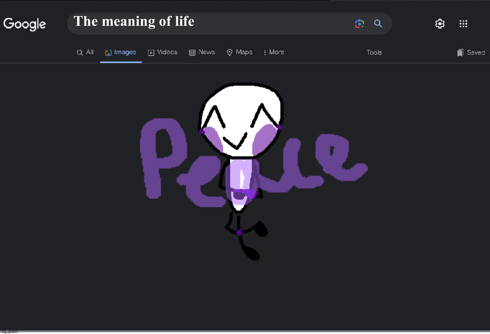 Peace Google search | The meaning of life | image tagged in peace google search | made w/ Imgflip meme maker