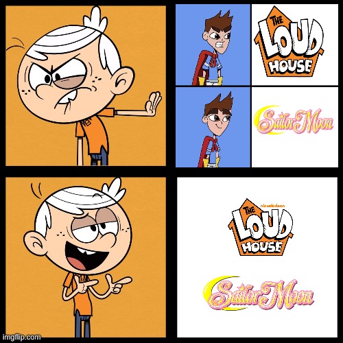 Lincoln Hates Eric Normal and Enjoys TLH and Sailor Moon | image tagged in lincoln loud,the loud house,deviantart,sailor moon,nickelodeon,cartoon network | made w/ Imgflip meme maker