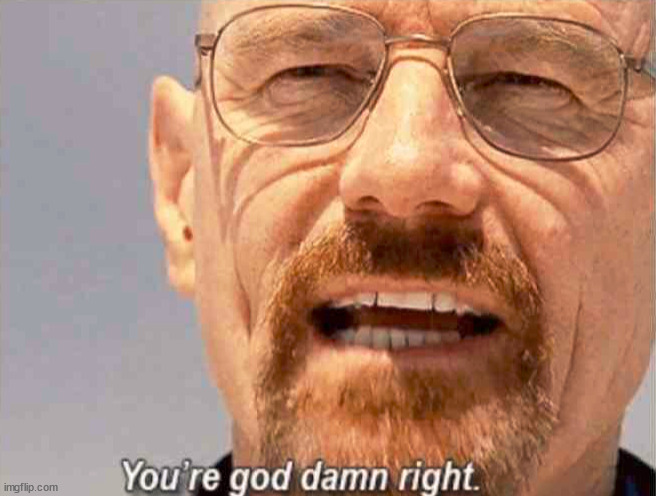 You’re god damn right | image tagged in you re god damn right | made w/ Imgflip meme maker