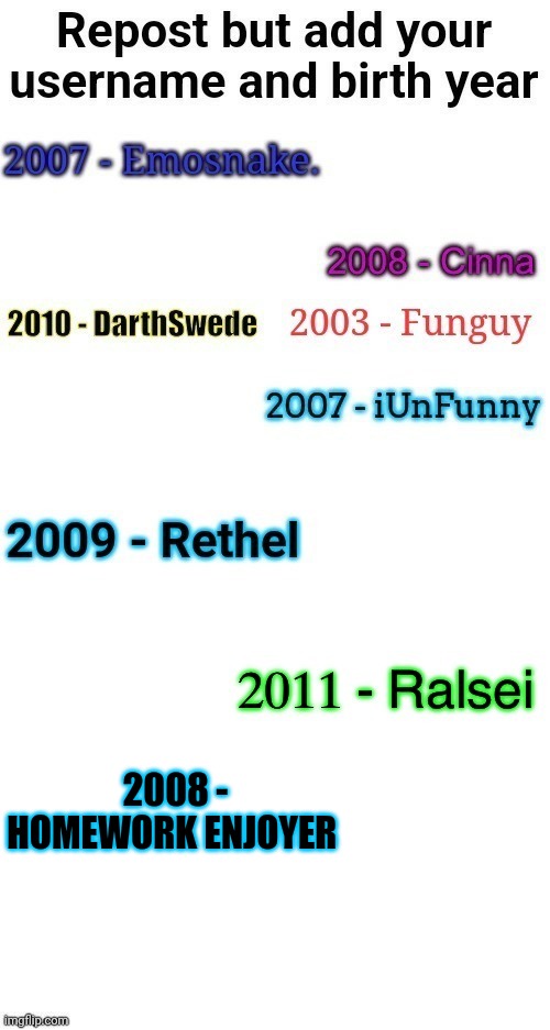 2008 - HOMEWORK ENJOYER | made w/ Imgflip meme maker