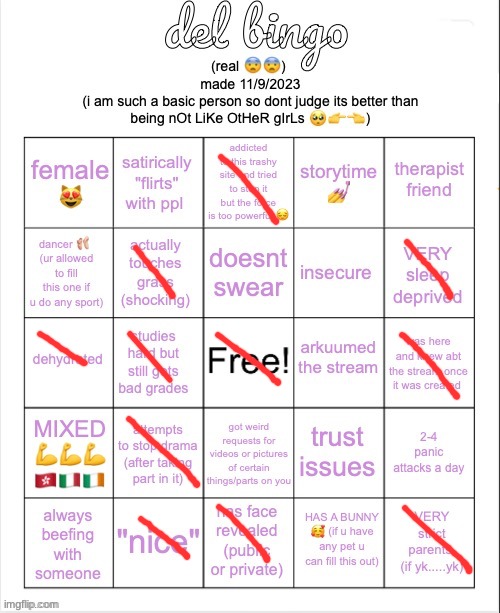 del bingo (real) | image tagged in del bingo real | made w/ Imgflip meme maker