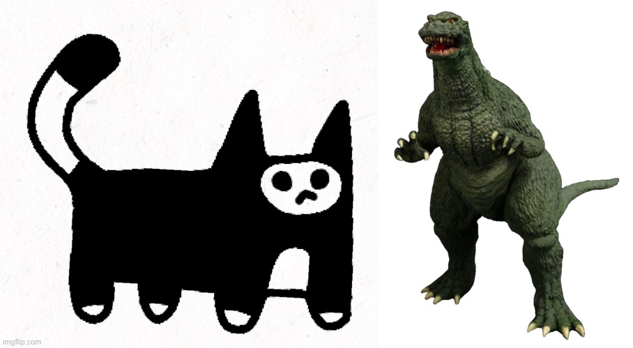 Milo got a Godzilla costume, and he’s gonna wear it | image tagged in godzilla junior | made w/ Imgflip meme maker