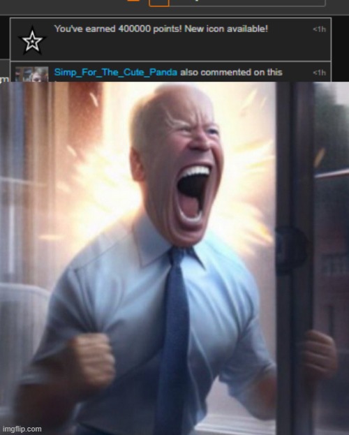 W for those who helped me reach 400k! | image tagged in biden lets go | made w/ Imgflip meme maker