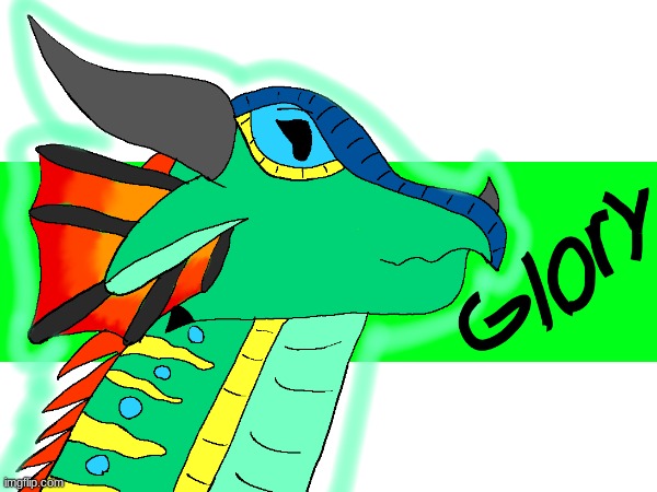Glory Frm Wings Of Fire | image tagged in wings of fire,original,drawing | made w/ Imgflip meme maker