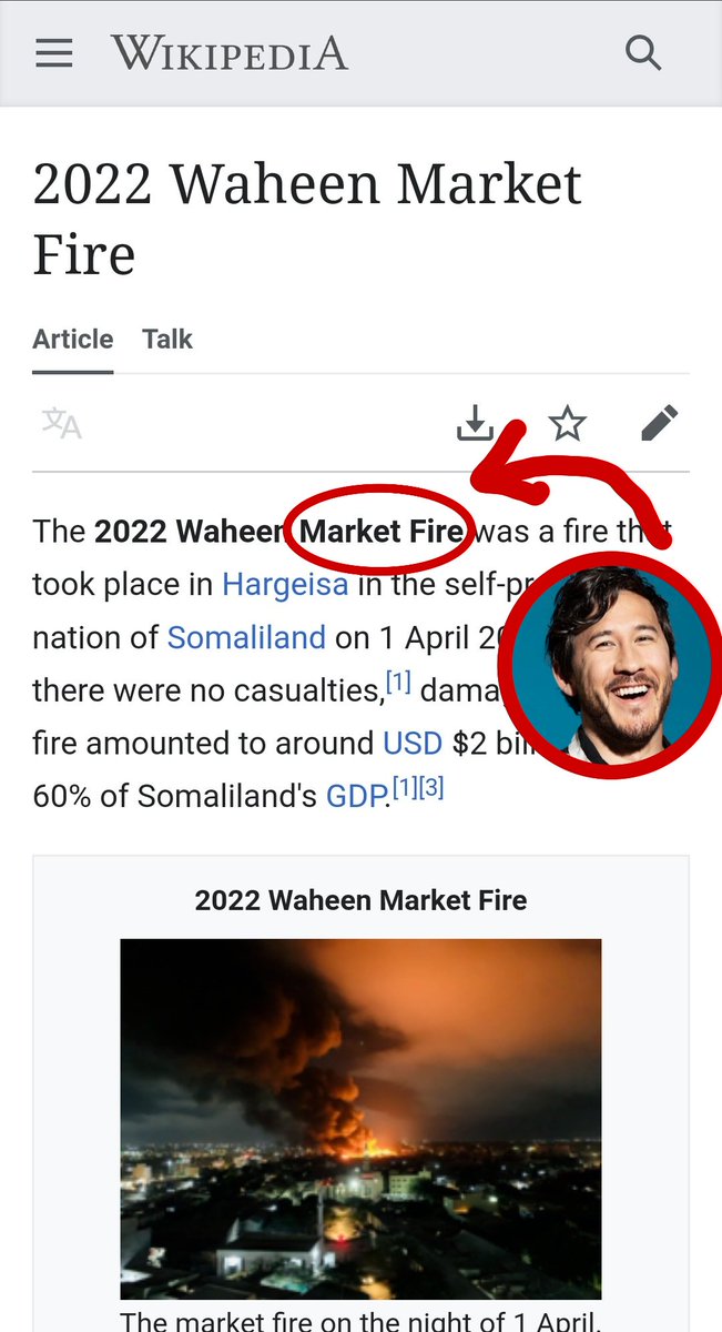 Market fire Blank Meme Template