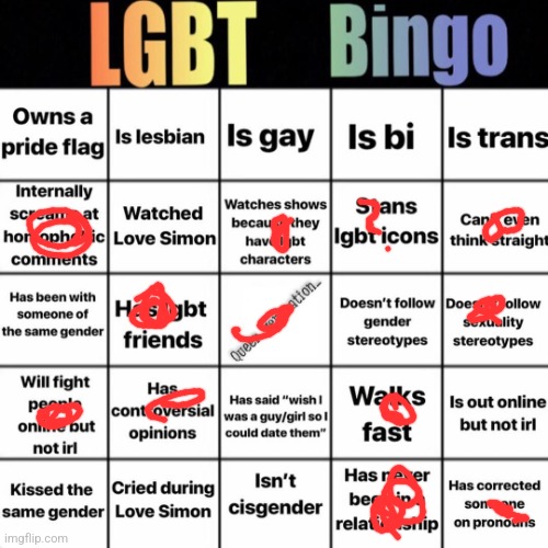 Ppl have called me a he like what | image tagged in lgbtq bingo | made w/ Imgflip meme maker