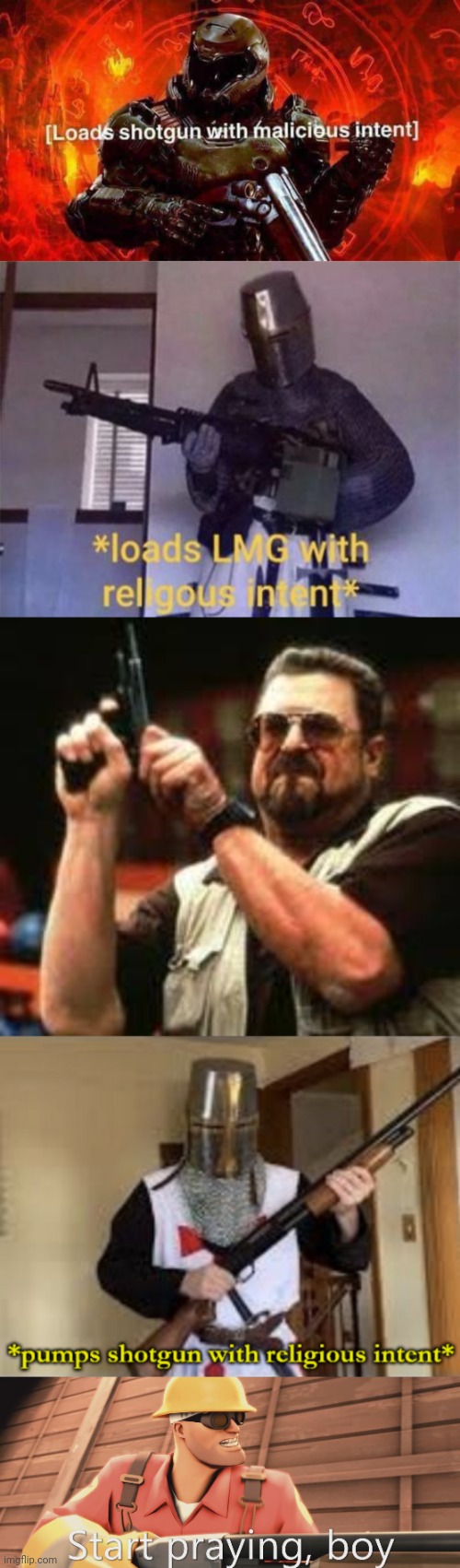 image tagged in loads shotgun with malicious intent,loads lmg with religious intent,man loading gun,loads shotgun with religious intent | made w/ Imgflip meme maker