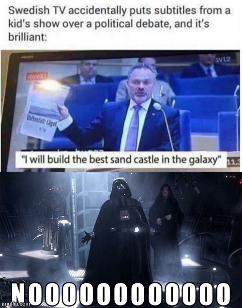 Not a sand castle! | image tagged in starwars | made w/ Imgflip meme maker