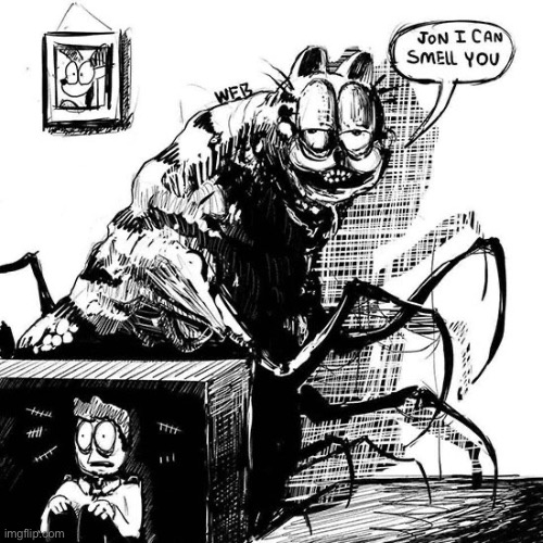 Eldritch Horror Garfield | image tagged in eldritch horror garfield | made w/ Imgflip meme maker