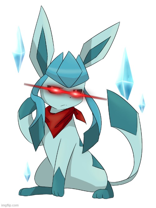 glaceon bandana | image tagged in glaceon bandana | made w/ Imgflip meme maker