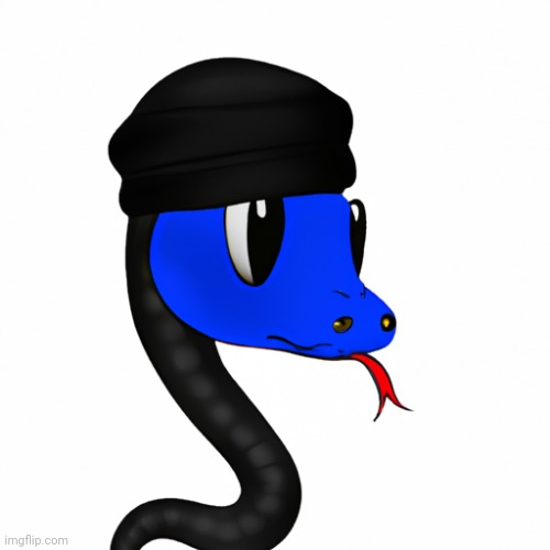 Emo Snake | image tagged in emo snake | made w/ Imgflip meme maker