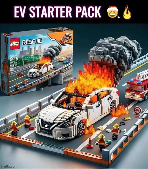 Lego EVs for Christmas...   It's a hot item... | image tagged in repost,electric,vehicle,toys,lego | made w/ Imgflip meme maker